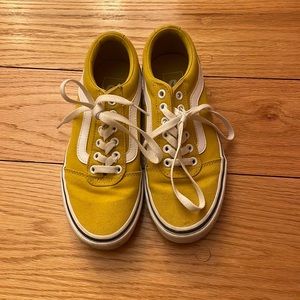 Mustard yellow Van sneakers